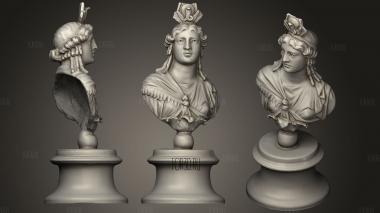 Roman Bust Of Isis stl model for CNC